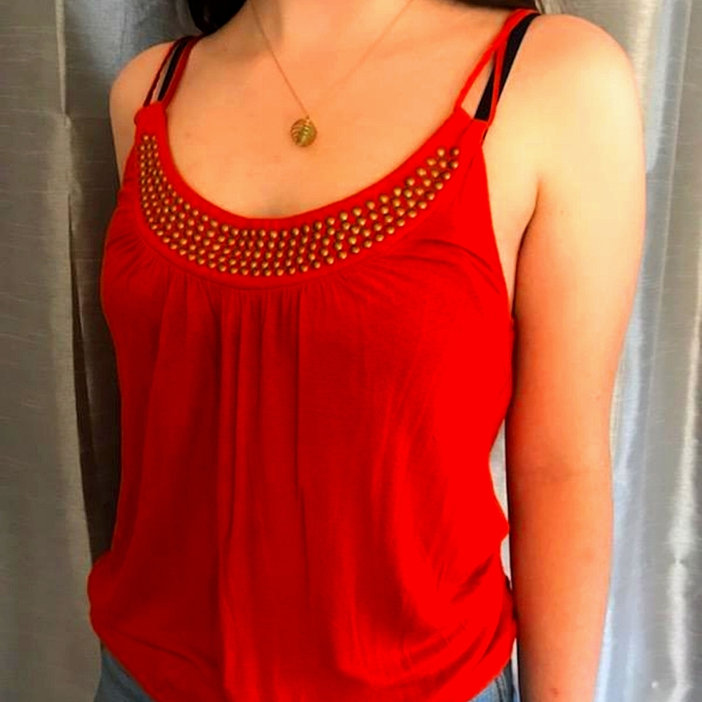 Y2k studded tank top
